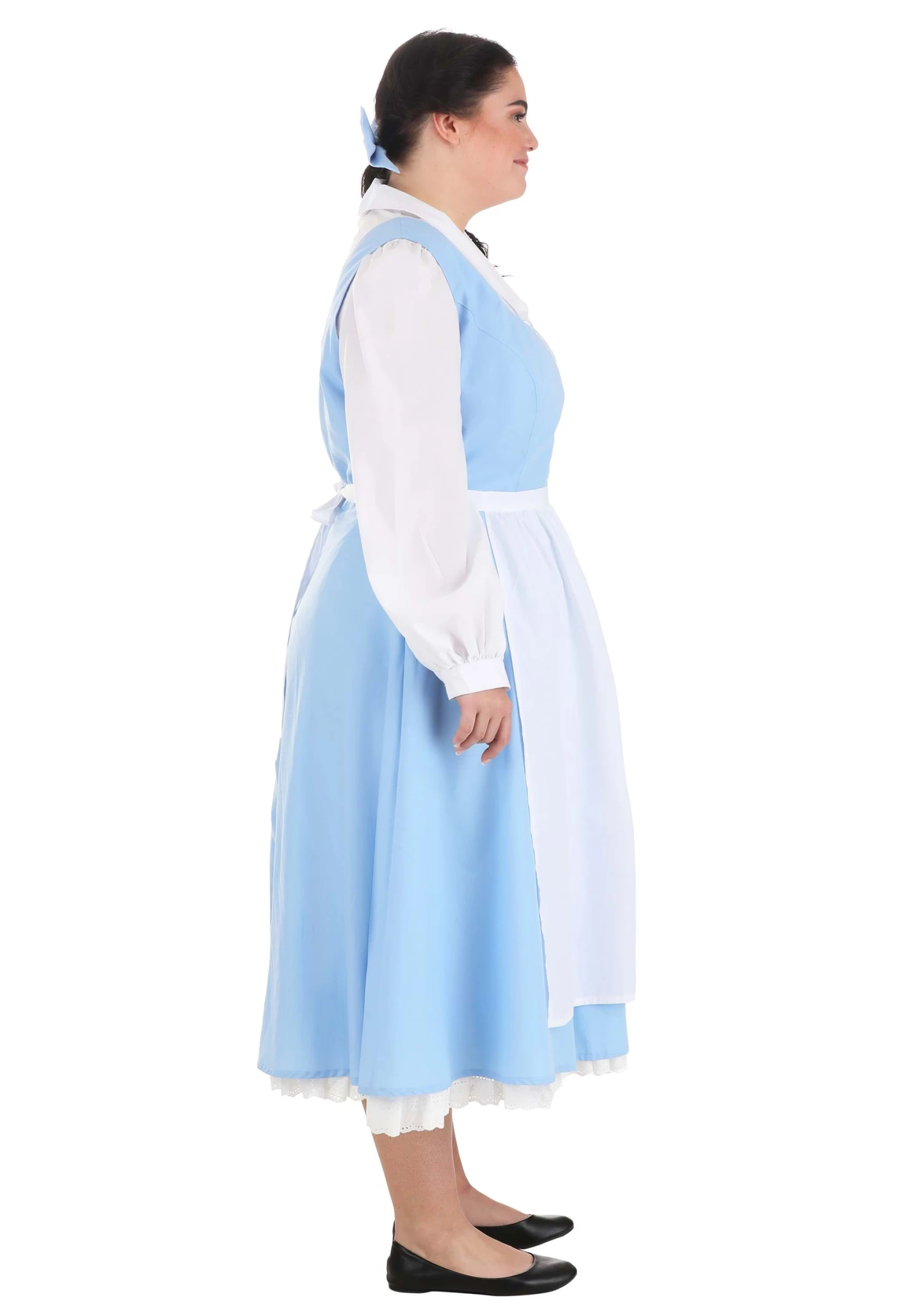 Belle Blue Dress Costume For Plus Size Women From Disney's Beauty And The Beast 5 Belle Blue Dress Costume For Plus Size Women From Disney's Beauty And The Beast - Image 5