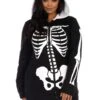 LEG AVENUE Adult's Plus Size Cozy Skeleton Costume