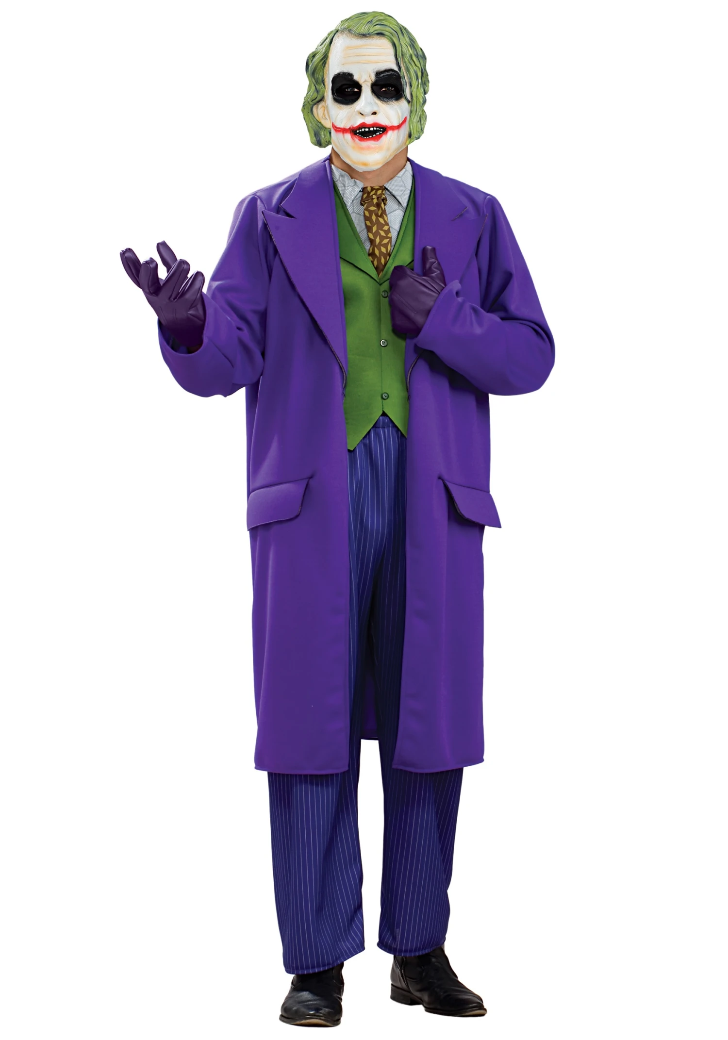 Men's Plus Size Deluxe Joker Costume 1 Men's Plus Size Deluxe Joker Costume