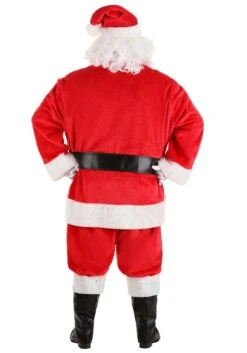 Plus Size Deluxe Red Santa Claus Costume For Men -Halloween Costumes Shop plus size deluxe red santa claus costume alt 5