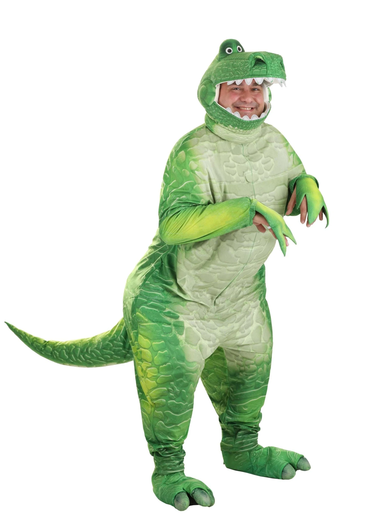 Adult Plus Size Deluxe Toy Story Rex Costume 9 Adult Plus Size Deluxe Toy Story Rex Costume - Image 9
