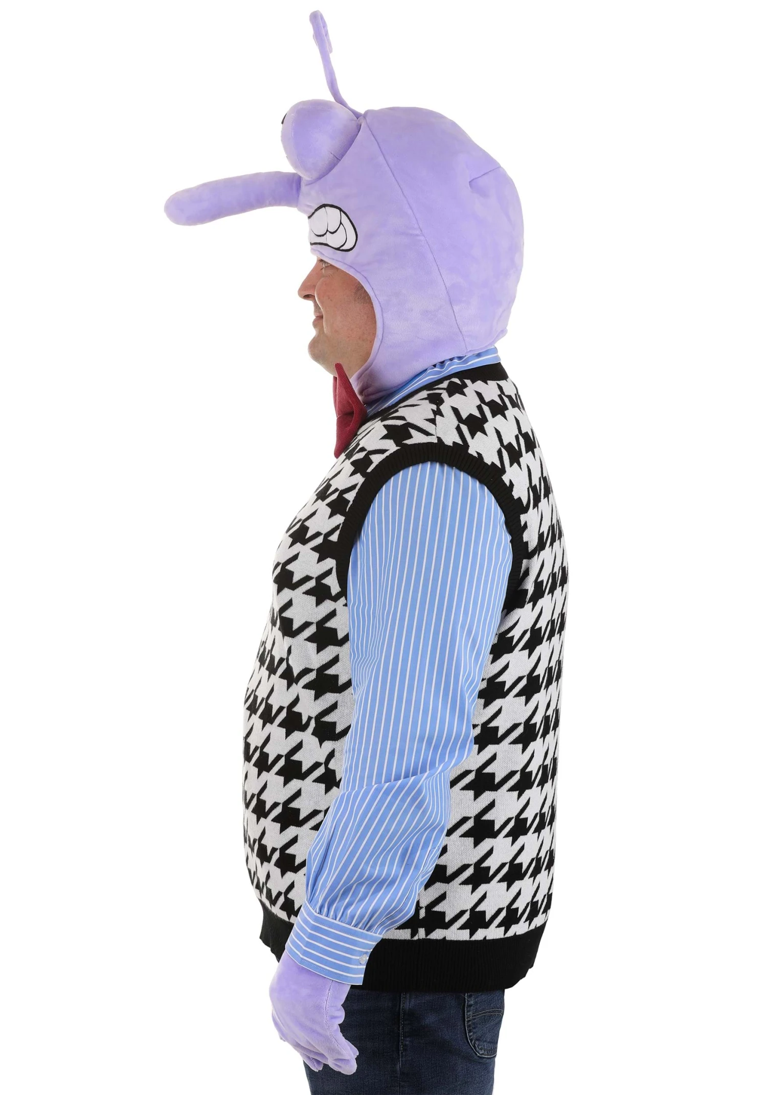 Men's Plus Size Disney And Pixar Inside Out Fear Costume 3 Men's Plus Size Disney And Pixar Inside Out Fear Costume - Image 3