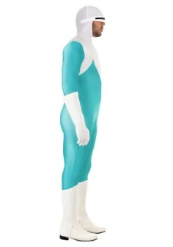 Men's Deluxe Plus Size Disney And Pixar The Incredibles Frozone Costume -Halloween Costumes Shop plus size disney and pixar frozone costume alt 2