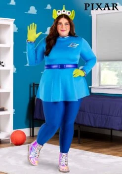 Women's Plus Size Disney And Pixar Toy Story Alien Costume Dress