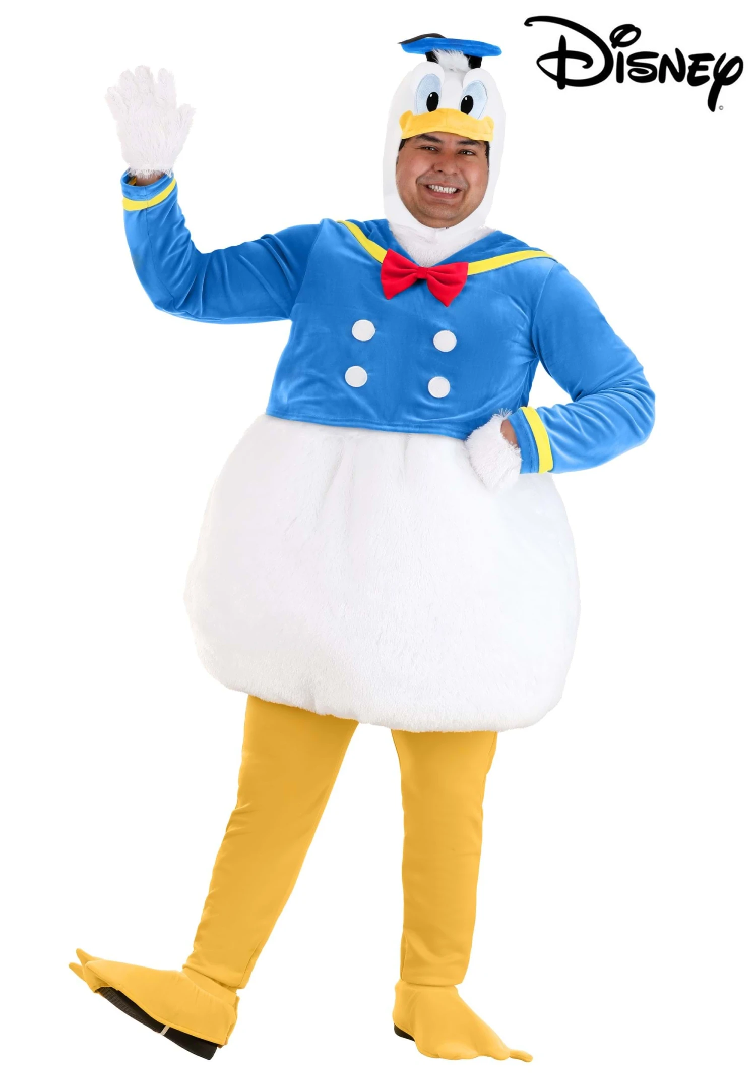Men's Plus Size Donald Duck Costume 2 Men's Plus Size Donald Duck Costume - Image 2