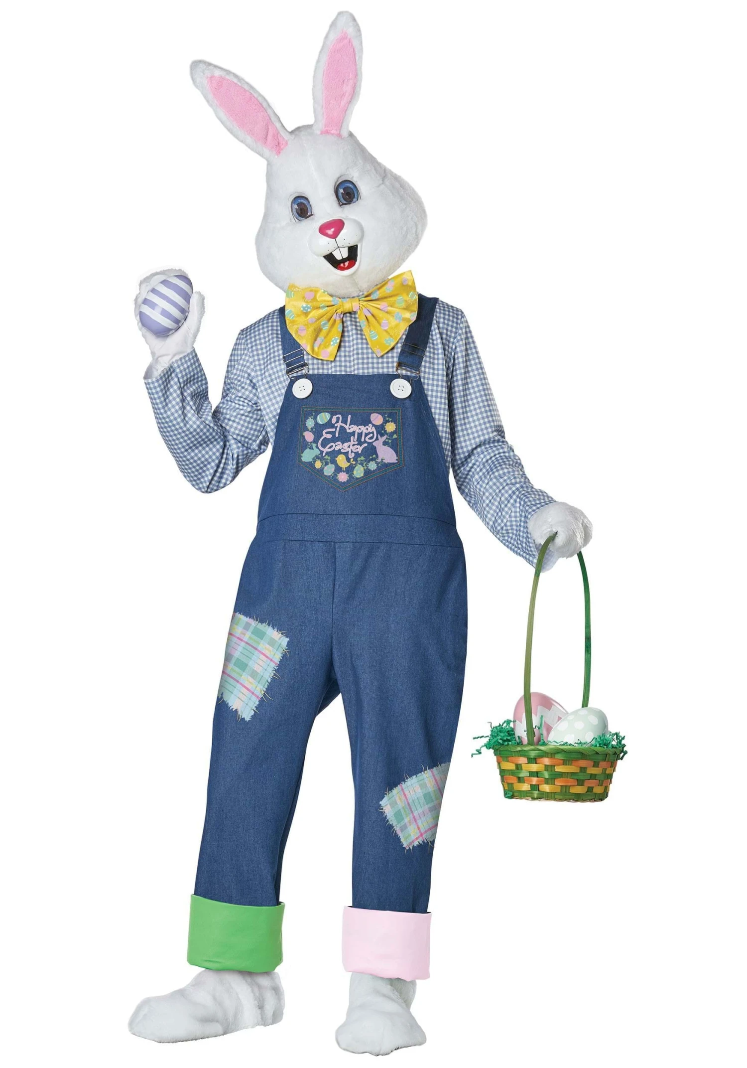 Plus Size Happy Easter Bunny Adult Costume 1 Plus Size Happy Easter Bunny Adult Costume