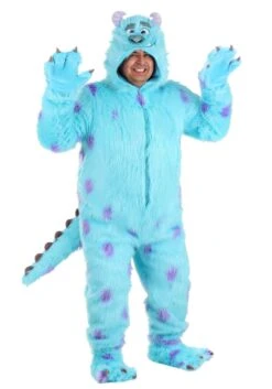 Disney Monsters Inc Plus Size Hooded Sulley Costume -Halloween Costumes Shop plus size hooded monsters inc sulley costume alt 8