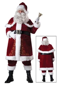 Plus Size Jolly Ole St. Nick Costume For Men