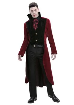 Men's Plus Size Dreadful Vampire Costume