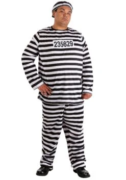 Plus Size Men's Prisoner Costume