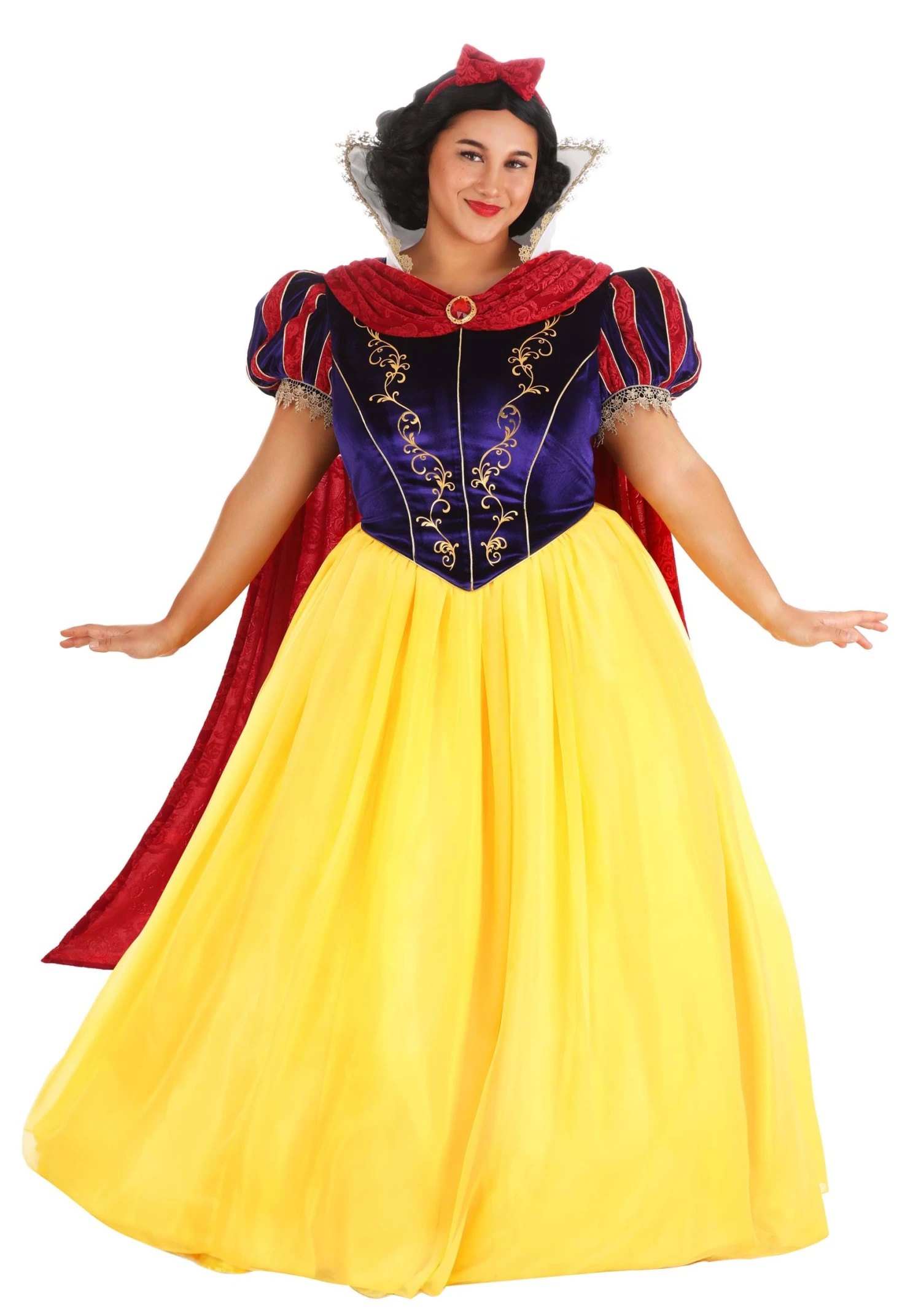 Plus Size Women's Premium Snow White Costume 8 Plus Size Women's Premium Snow White Costume - Image 8