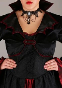 Plus Size Ravishing Vampire Costume For Women 12 Plus Size Ravishing Vampire Costume For Women -Halloween Costumes Shop plus size ravishing vampire costume alt 4