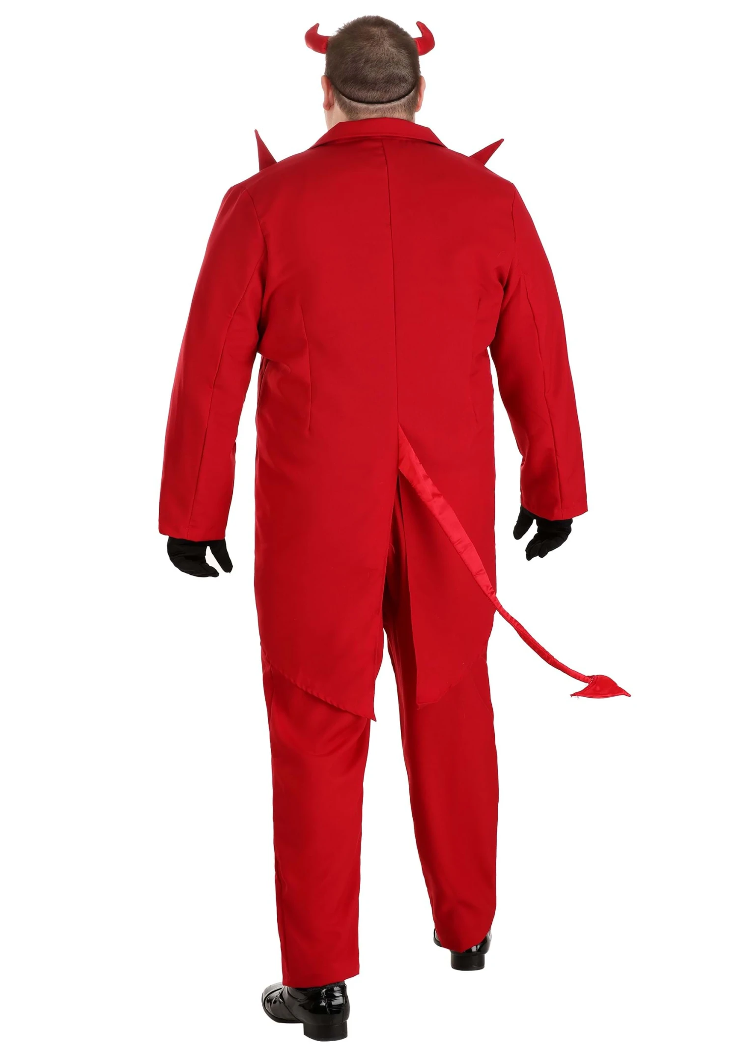 Men's Plus Size Red Suit Devil Costume 3 Men's Plus Size Red Suit Devil Costume - Image 3