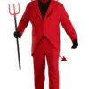 Men's Plus Size Red Suit Devil Costume