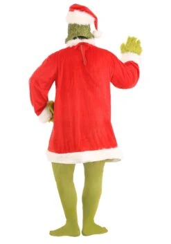 Plus Size Grinch Costume -Halloween Costumes Shop plus size santa grinch costume alt 2