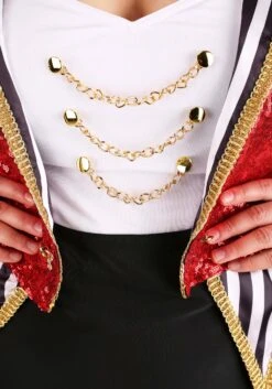 Plus Size Sexy Sequin Ringmaster Costume For Women 12 Plus Size Sexy Sequin Ringmaster Costume For Women -Halloween Costumes Shop plus size sexy sequin ringmaster costume alt 5