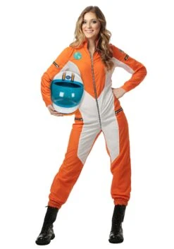 Women's Plus Size Astronaut Jumpsuit Costume