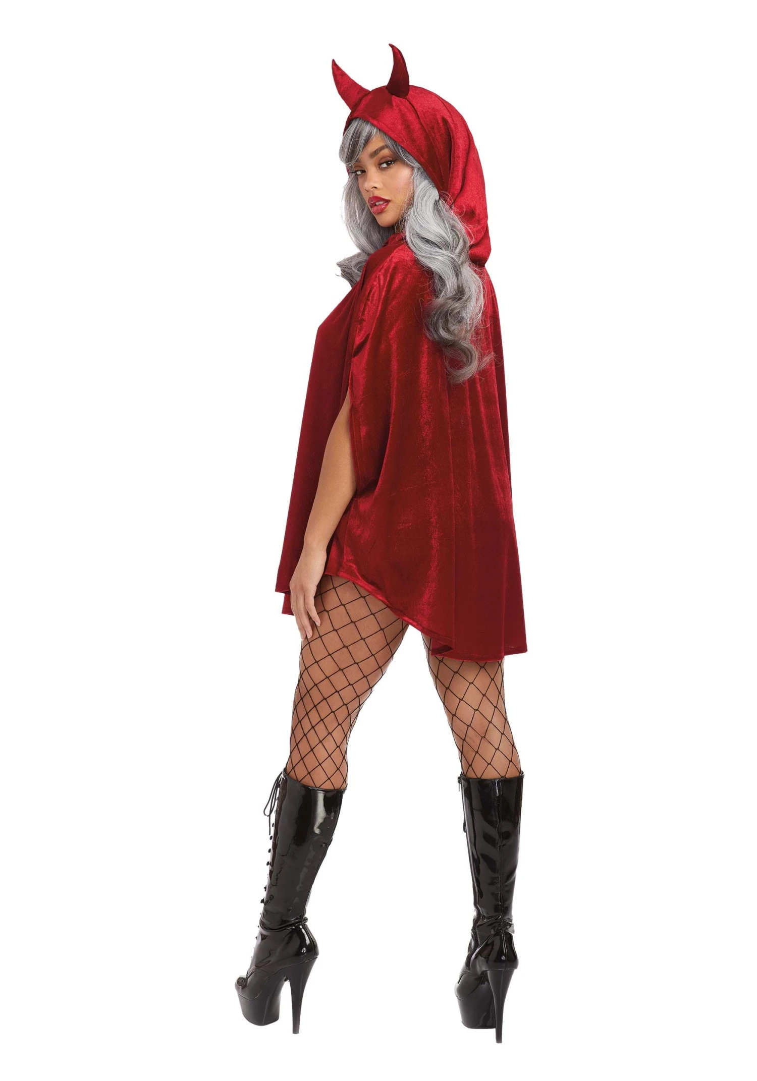 Dreamgirl Women's Plus Size Devil Poncho 2 Dreamgirl Women's Plus Size Devil Poncho - Image 2