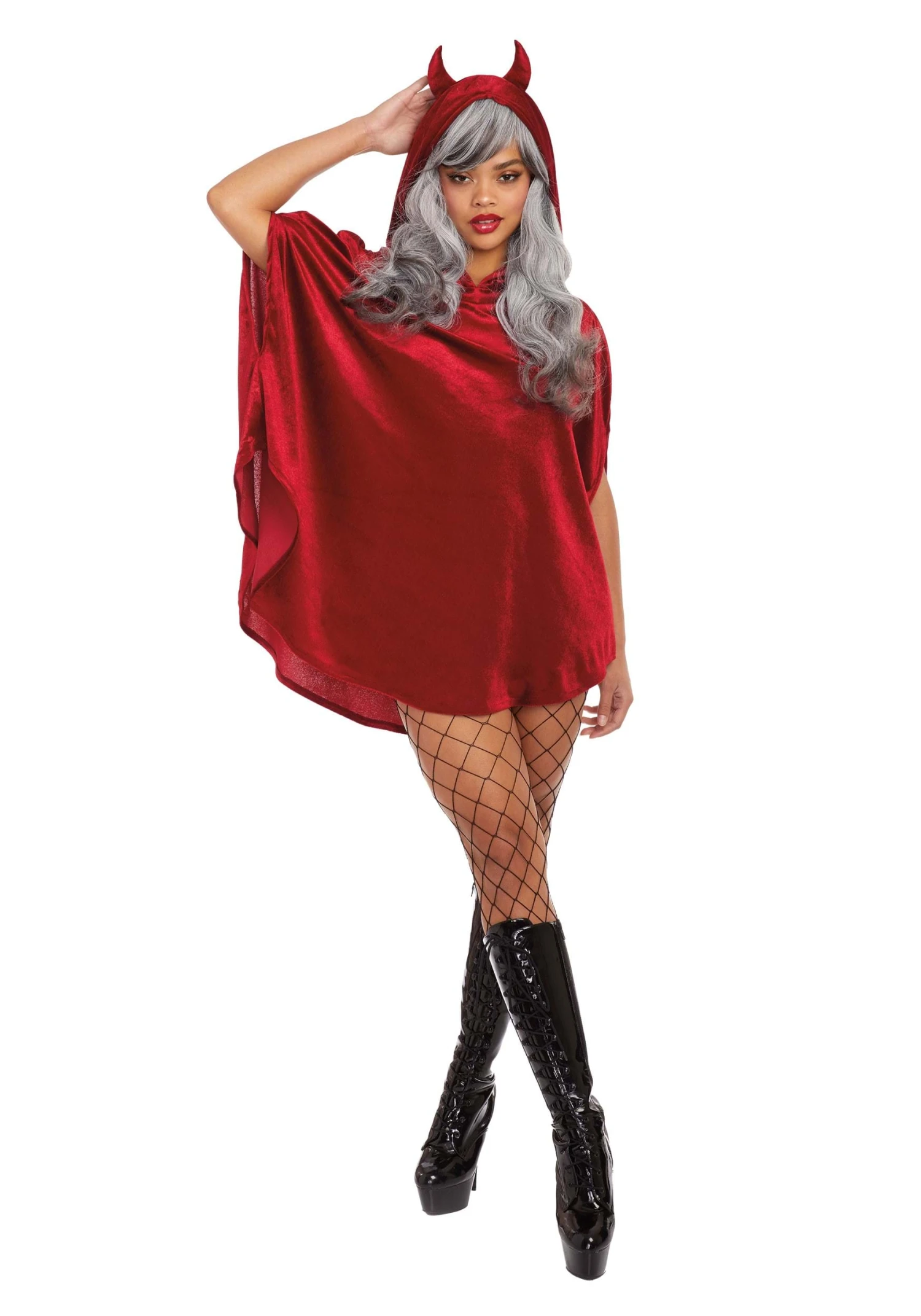 Dreamgirl Women's Plus Size Devil Poncho 1 Dreamgirl Women's Plus Size Devil Poncho