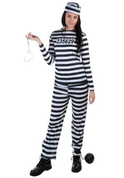 Women's Plus Size Prisoner Costume 5 Women's Plus Size Prisoner Costume -Halloween Costumes Shop plus size womens prisoner costume update2 alt2