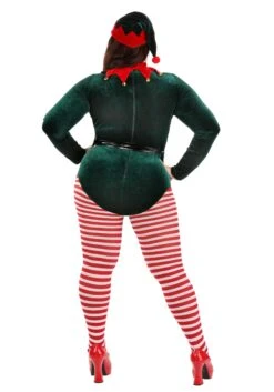 Women's Plus Size Sexy Santa Elf Costume -Halloween Costumes Shop plus size womens sexy santa elf costume alt 2