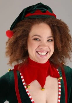 Women's Plus Size Sexy Santa Elf Costume -Halloween Costumes Shop plus size womens sexy santa elf costume alt 3