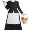 Plus Size Thankful Pilgrim Costume Dress For Women