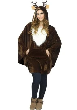 Fun World Plush Reindeer Costume Poncho