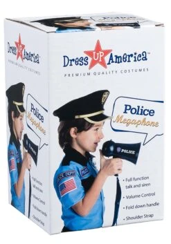Police Megaphone Costume Accessory -Halloween Costumes Shop police megaphone alt 4