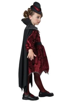 Girl's Posh Vampire Toddler Costume Dress 5 Girl's Posh Vampire Toddler Costume Dress -Halloween Costumes Shop posh vampire toddler costume alt 2