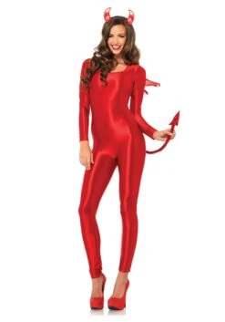 LEG AVENUE Red Spandex Catsuit Costume 5 LEG AVENUE Red Spandex Catsuit Costume -Halloween Costumes Shop red spandex catsuit alt2