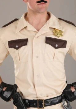 Plus Size Men's Reno 911 Deluxe Lt. Dangle Costume -Halloween Costumes Shop reno 911 deluxe plus size adult lt dangle costume alt 2