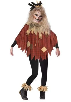 Fun World Scary Kid's Scarecrow Poncho