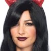 LEG AVENUE Sequined Devil Horns Costume Headband Accessory