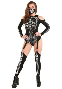 Skeleton Bodysuit Costume 14 Skeleton Bodysuit Costume -Halloween Costumes Shop skeleton bodysuit womens costume alt 5