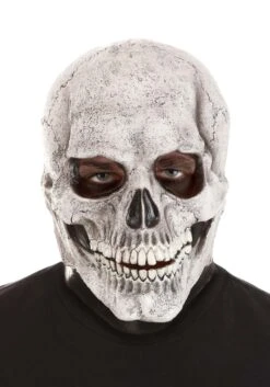 White Full Face Skeleton Mask For Adults