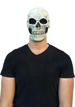 Glow In The Dark Skull Mask For Adults -Halloween Costumes Shop skull glow in the dark alt 2
