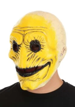 Smiley Latex Mask For Adults -Halloween Costumes Shop smiley latex mask alt 2