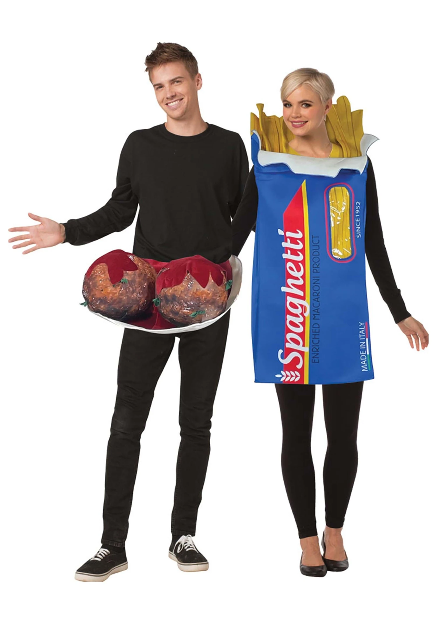 Spaghetti And Meatballs Costume For Couples 1 Spaghetti And Meatballs Costume For Couples