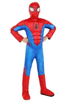 JAZWARES Spider-Man Costume For Boys 11 JAZWARES Spider-Man Costume For Boys -Halloween Costumes Shop spider man child costume qualux alt 6