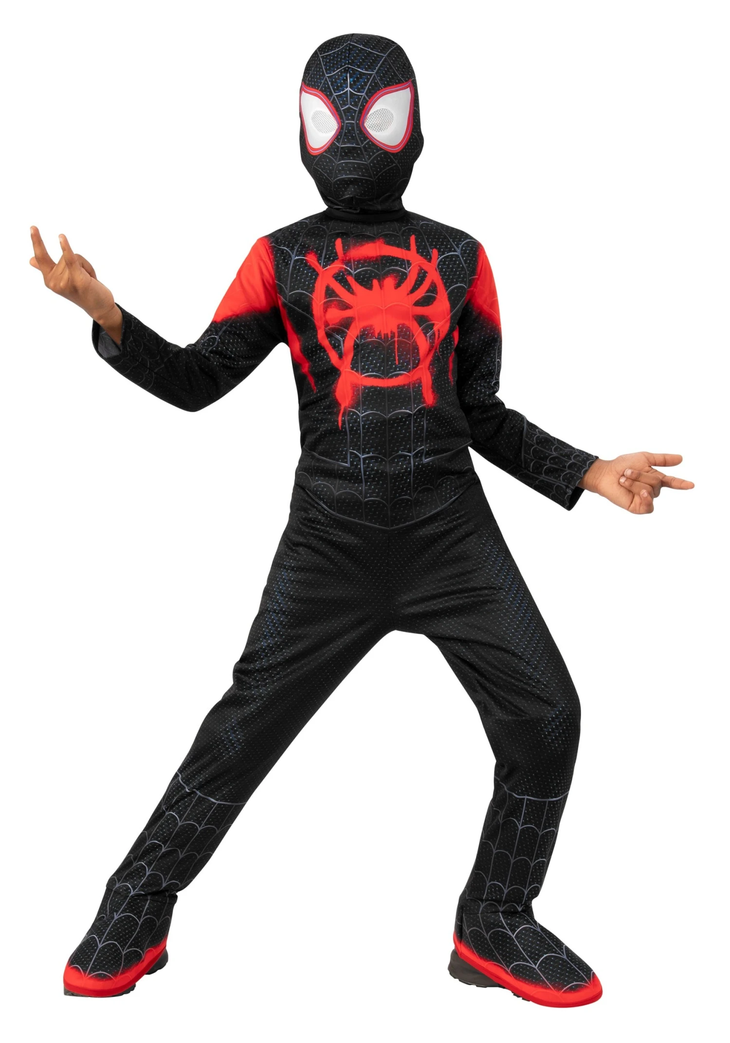 Spider-Man Into The Spider-Verse Miles Morales Costume For Kids 1 Spider-Man Into The Spider-Verse Miles Morales Costume For Kids