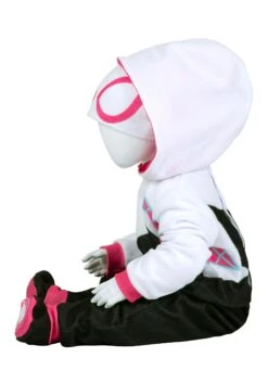 JAZWARES Spider-Man Girl's Spider-Gwen Costume For Infants 7 JAZWARES Spider-Man Girl's Spider-Gwen Costume For Infants -Halloween Costumes Shop spiderman infant spidergwen costume alt 2