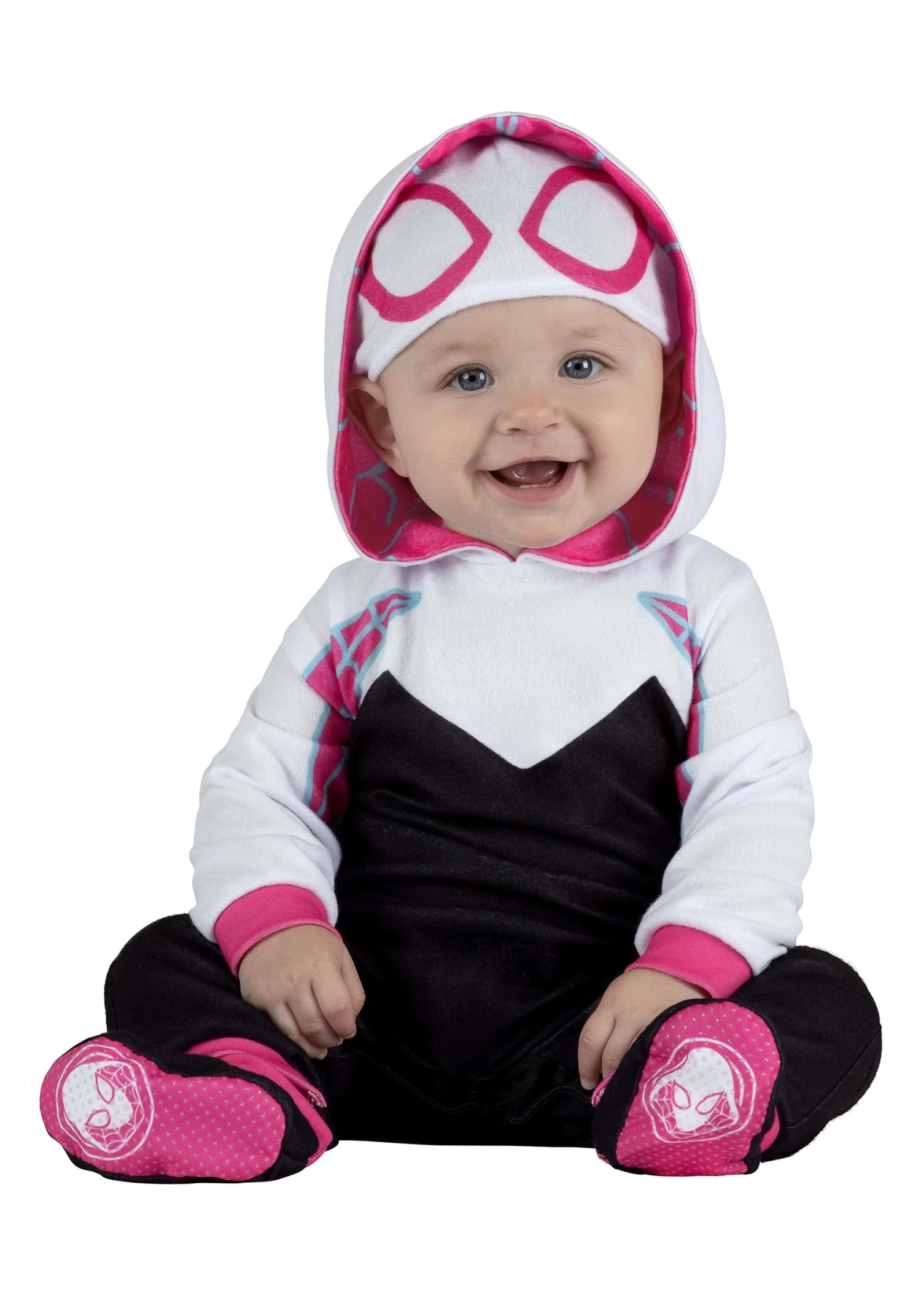 JAZWARES Spider-Man Girl's Spider-Gwen Costume For Infants 1 JAZWARES Spider-Man Girl's Spider-Gwen Costume For Infants