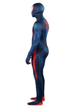 JAZWARES Spider-Verse 2 Miles Morales Costume For Men -Halloween Costumes Shop spiderverse 2 adult miles morales zentai suit alt 4