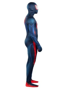 JAZWARES Spider-Verse 2 Miles Morales Costume For Men -Halloween Costumes Shop spiderverse 2 adult miles morales zentai suit alt 5