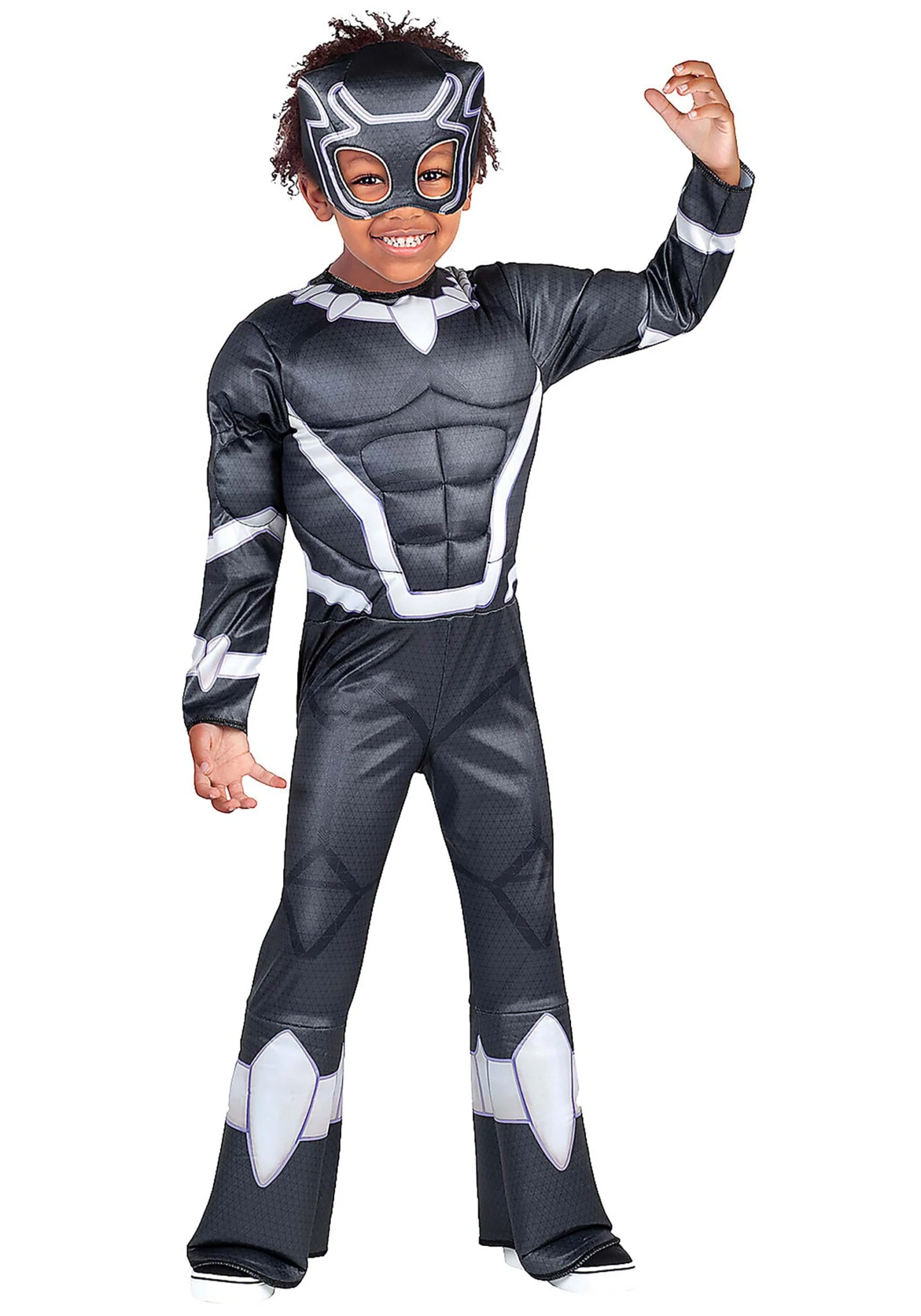 JAZWARES Boy's Spidey And His Amazing Friends Toddler Black Panther Costume 1 JAZWARES Boy's Spidey And His Amazing Friends Toddler Black Panther Costume
