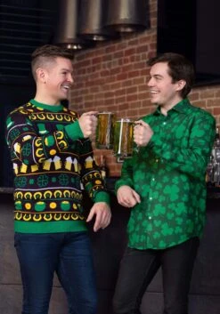 St Patrick's Fair Isle Adult Sweater -Halloween Costumes Shop st patricks fair isle sweater alt 3