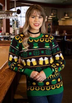 St Patrick's Fair Isle Adult Sweater -Halloween Costumes Shop st patricks fair isle sweater alt 4