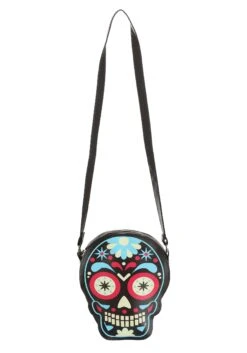 Sugar Skull Print Purse 7 Sugar Skull Print Purse -Halloween Costumes Shop sugar skull purse alt 2