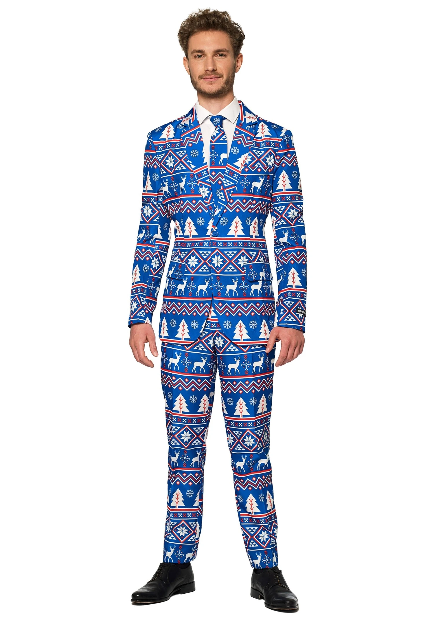 Men's Blue Nordic Christmas Suitmeister Suit 1 Men's Blue Nordic Christmas Suitmeister Suit